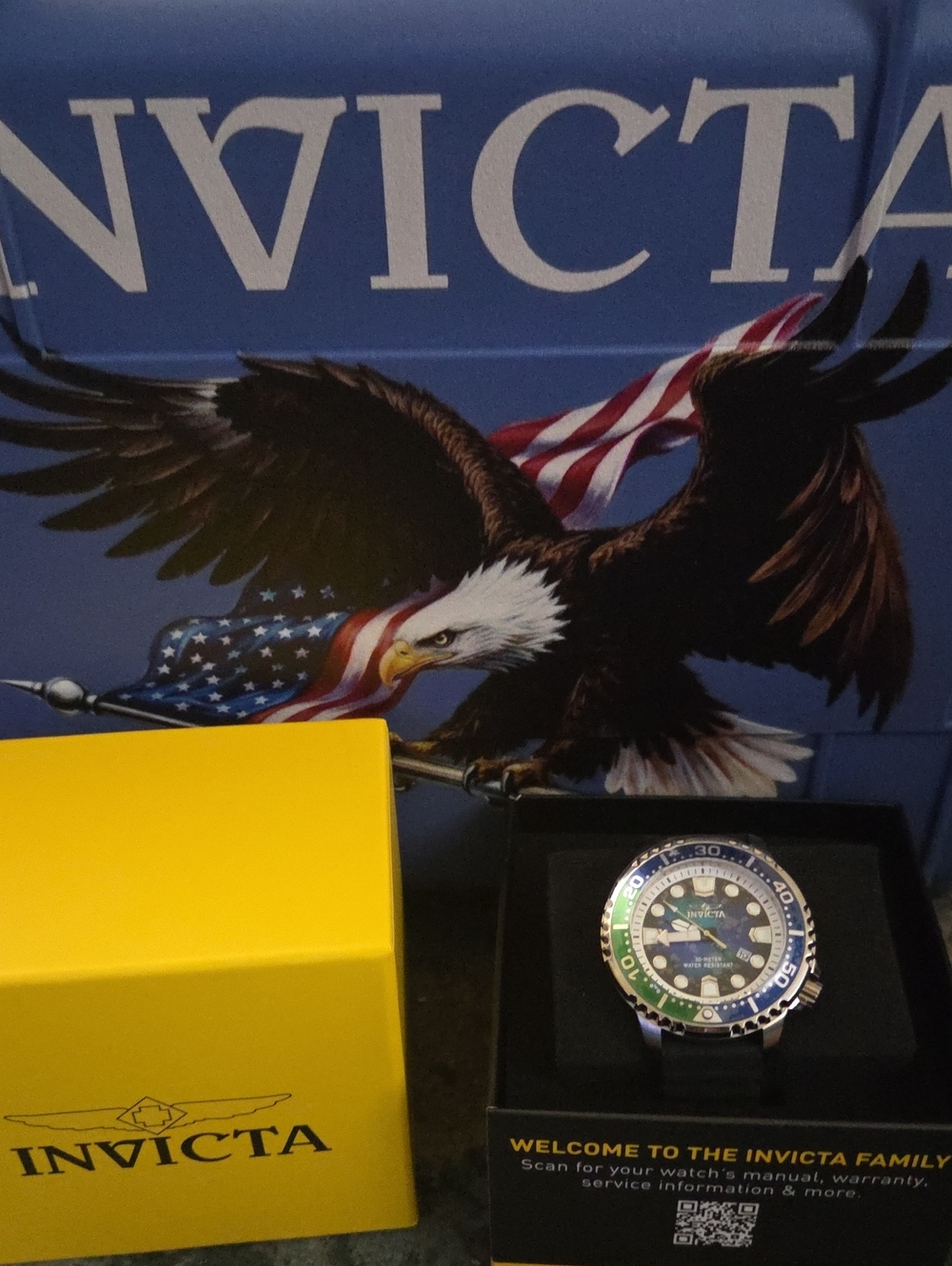 Invicta 49545 Abyss Dial Sports Watch with Yellow Box